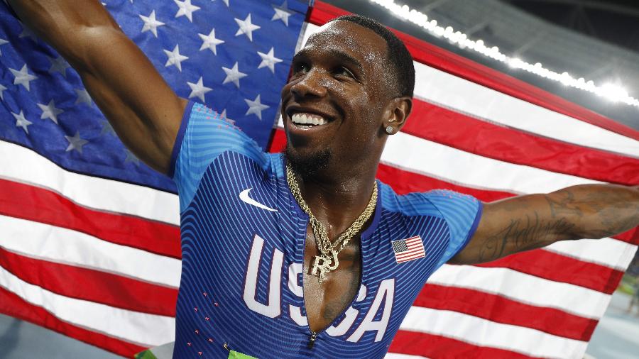 Gil Roberts integrou equipe de revezamento 4x400 m dos EUA na Olimpíada de 2016 - Adrian Dennis/AFP Photo