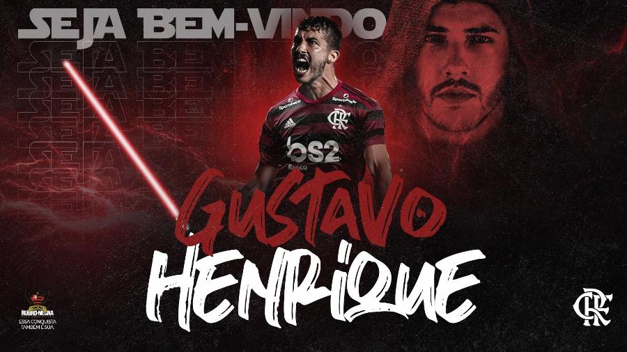 Flamengo anuncia zagueiro Gustavo Henrique - Reprodução Twitter