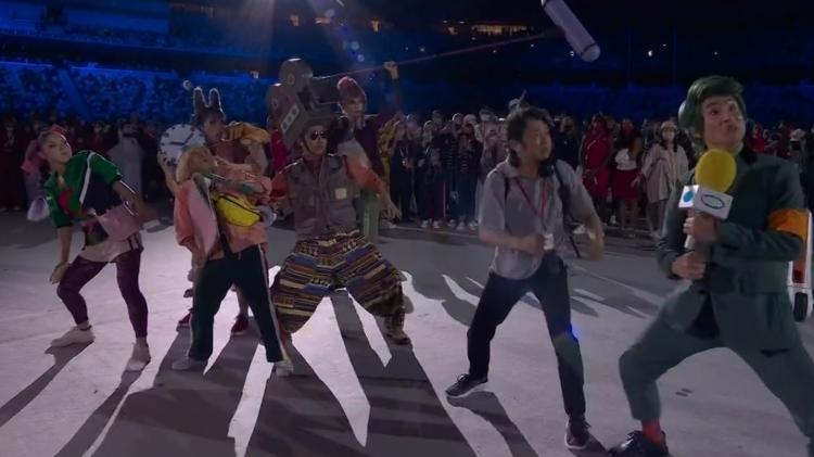 Cena humorística protagonizada na abertura dos Jogos Olímpicos foi criticada por Marcos Uchôa - Reprodução/TV Globo - Reprodução/TV Globo