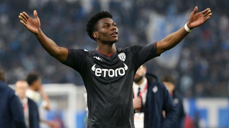 Aurelien Tchouameni, volante francês do Mônaco - John Berry/Getty Images - John Berry/Getty Images