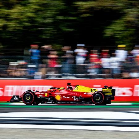 Charles Leclerc durante a sessão de classificação para o GP da Itália - Ferrari