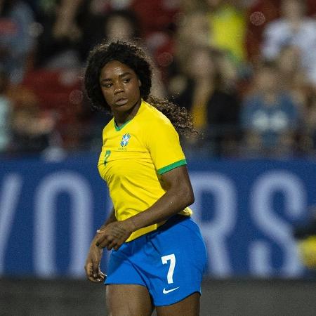 Ludmila comemora gol do Brasil contra os EUA na She Believes Cup - Thais Magalhães/CBF