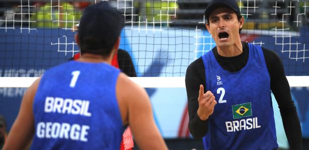 Pan 2023: George e André na final de vôlei masculino, contra dupla cubana