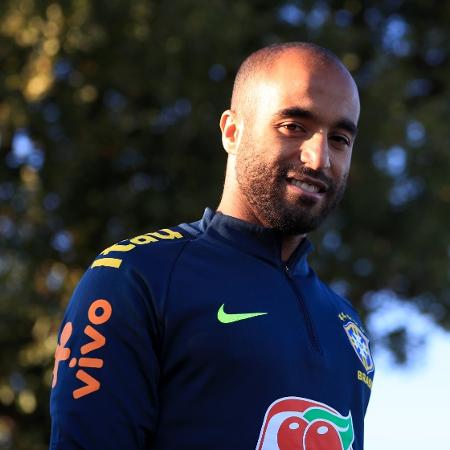 Lucas Moura pela seleção brasileira