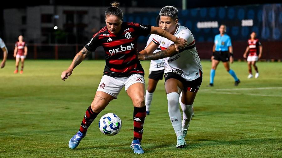 Flamengo e São Paulo se enfrentaram pelo Brasileirão Feminino