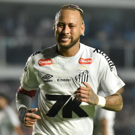 Neymar comemora gol do Santos sobre o Flamengo em jogo do Brasileirão Neymar comemora gol do Santos sobre o Flamengo em jogo do Brasileirão