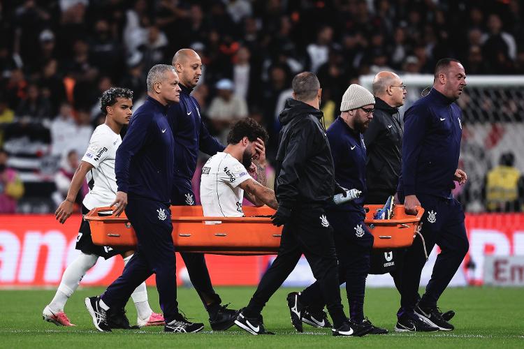 Yuri Alberto sai chorando durante Corinthians x Athletico
