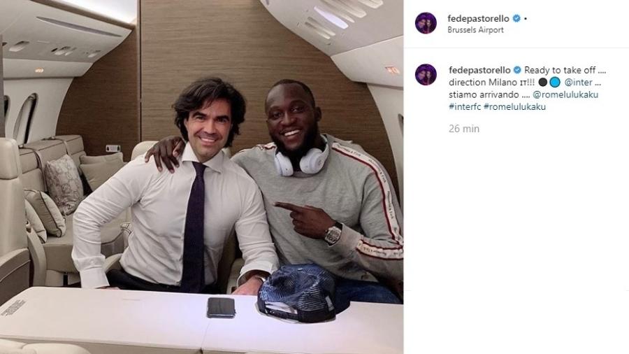Lukaku viaja com empresário para fechar com a Inter de Milão - Reprodução/Instagram