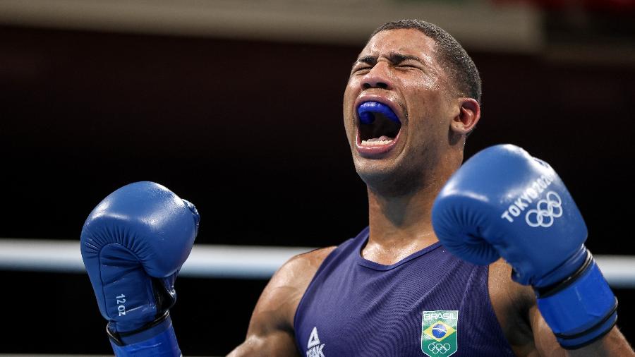 Boxeador brasileiro garantiu uma medalha de ouro na última edição das Olimpíadas de Tóquio - Xinhua/Ou Dongqu