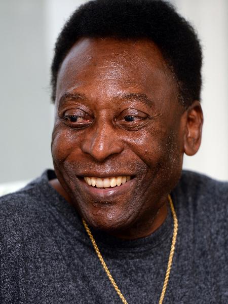 Edson Arantes do Nascimento, o Pelé, durante entrevista em Londres em 2017 - Eamonn M. McCormack/Getty Images