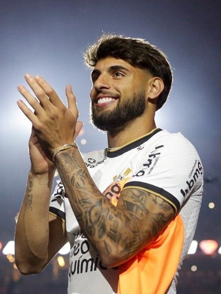 Yuri Alberto durante apresentação no Corinthians, na Neo Quimica Arena. São Paulo. 08/07/2022 - Rodrigo Coca/Ag. Corinthians