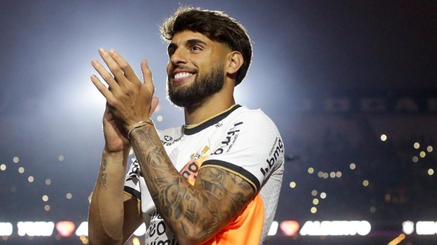 Yuri Alberto durante apresentação no Corinthians, na Neo Quimica Arena. São Paulo. 08/07/2022 - Rodrigo Coca/Ag. Corinthians