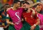 Autor dos gols de Portugal, Bruno Fernandes achou que o primeiro era de CR7 - Odd ANDERSEN / AFP
