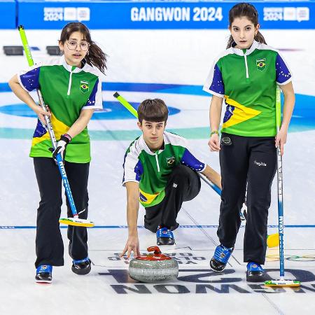 Brasil conquista sua primeira vitria no curling durante os Jogos Olmpicos de Inverno da Juventude de Gangwon-2024