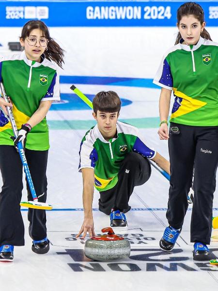 Brasil conquista sua primeira vitória no curling durante os Jogos Olímpicos de Inverno da Juventude de Gangwon-2024