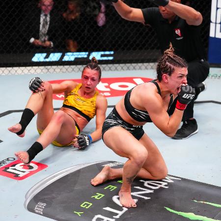 Mackenzie Dern finaliza Amanda Ribas no UFC Vegas 101 - Reprodução/X @UFC