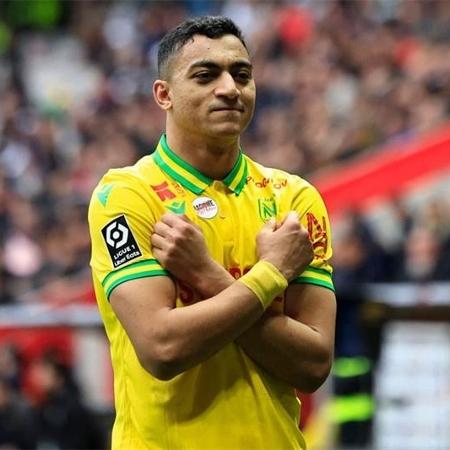 Mostafa Mohamed celebra gol marcado pelo Nantes - AFP