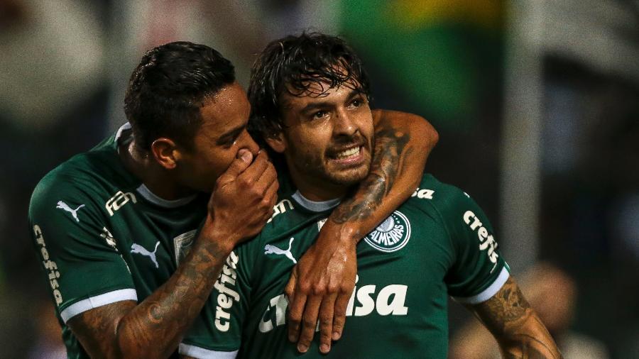 Ricardo Goulart comemora gol do Palmeiras contra o Novorizontino - Ale Cabral/AGIF