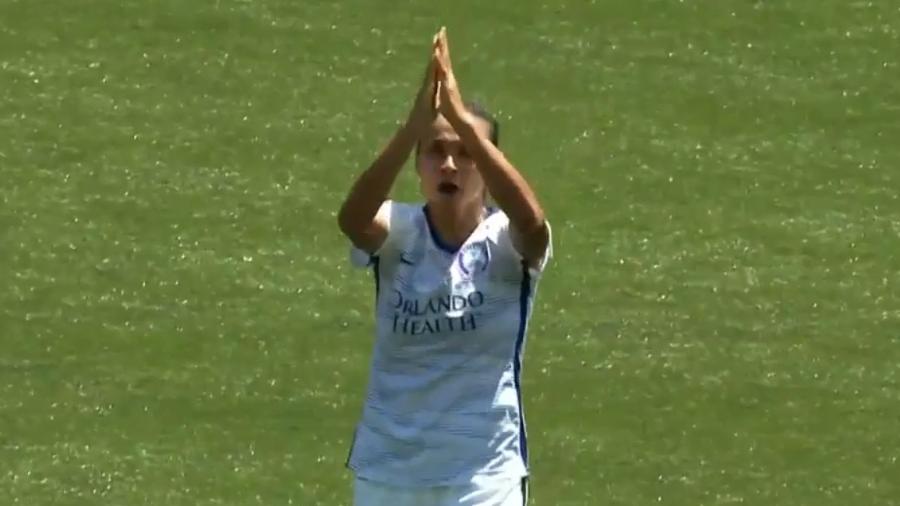 Marta comemora gol do Orlando Pride contra o Portland Thorns - Reprodução