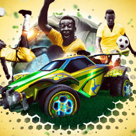 Itens temáticos de Pelé no Rocket League - Divulgação