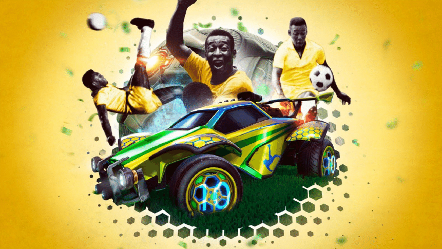 Itens temáticos de Pelé no Rocket League