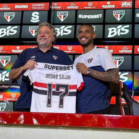 Apresentação de André Silva como jogador do São Paulo