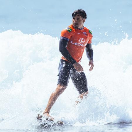 Italo Ferreira durante bateria do WSL Finals, em Trestles - Pat Nolan/World Surf League