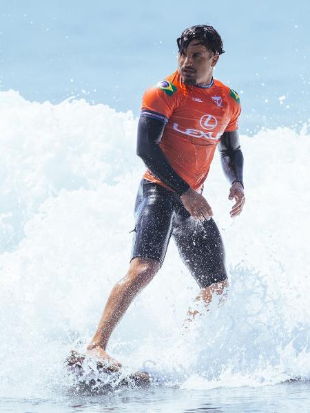 Italo Ferreira durante bateria do WSL Finals, em Trestles, no ano passado - Pat Nolan/World Surf League