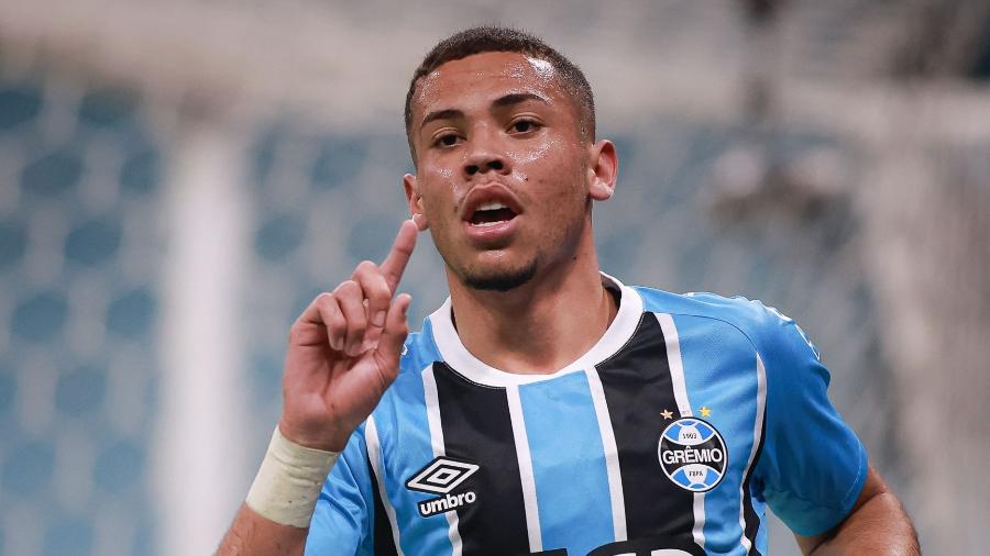 Alysson comemora gol do Grêmio Alysson comemora gol do Grêmio