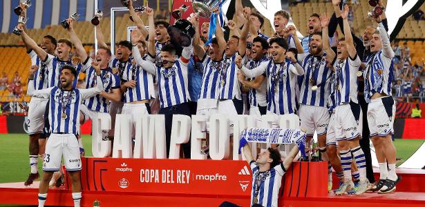 Atlético empata no fim, mas Real Sociedad vence nos pênaltis e leva a Copa do Rei