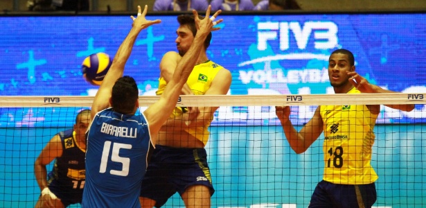 Brasil e Itália se enfrentam pela Liga Mundial de vôlei - Divulgação/FIVB
