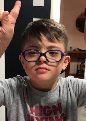 Santino Deian, de 8 anos, é filho do jogador Walter Montillo - Arquivo pessoal