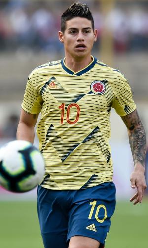James Rodríguez, durante jogo pela Colômbia