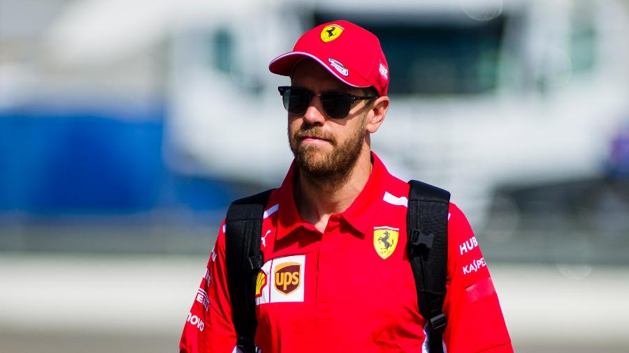 Sebastian Vettel chega ao circuito de Paul Ricard para o GP da França - Pablo Guillen/Action Plus via Getty Images