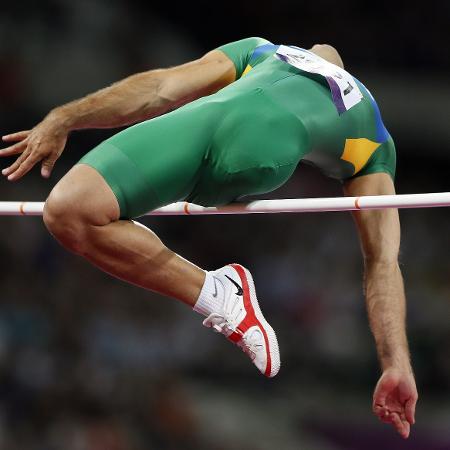 O brasileiro Flavio Reitz durante salto em altura na Olimpíada Paralímpica de Londres em 2012 - STEFAN WERMUTH/REUTERS