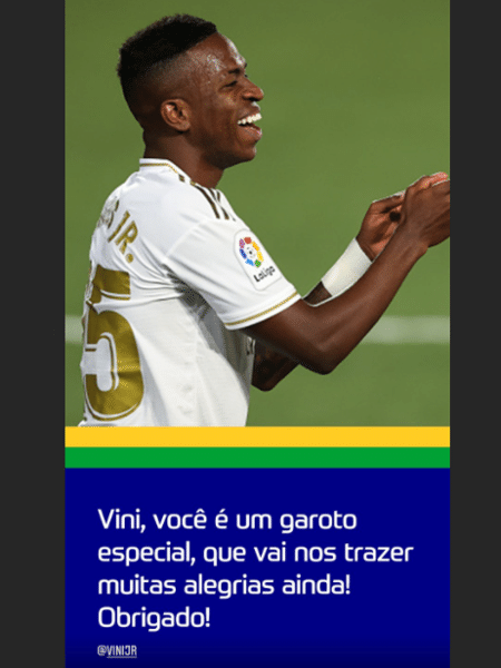 Pelé elogia Vinícius Jr. - Reprodução/Instagram