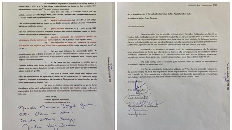 Assinaturas de documentos causaram polêmica no Conselho Deliberativo do São Paulo - Divulgação - Divulgação