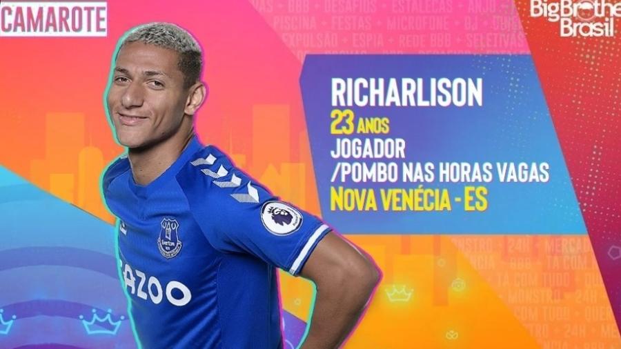 Richarlison brinca com o BBB - Reprodução