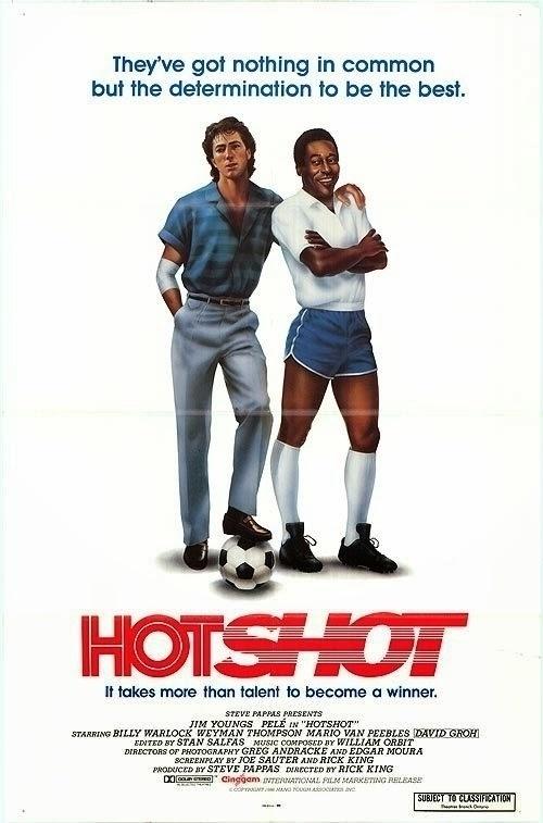 Divulgação original de "Hotshot" (em portugues "Sede de Vencer", de 1987), um filme que não fez muito sucesso - Divulgação
