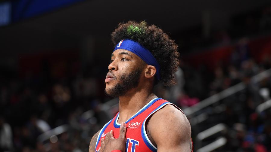 Saddiq Bey, ala do Detroit Pistons - Bleacher Report/Twitter