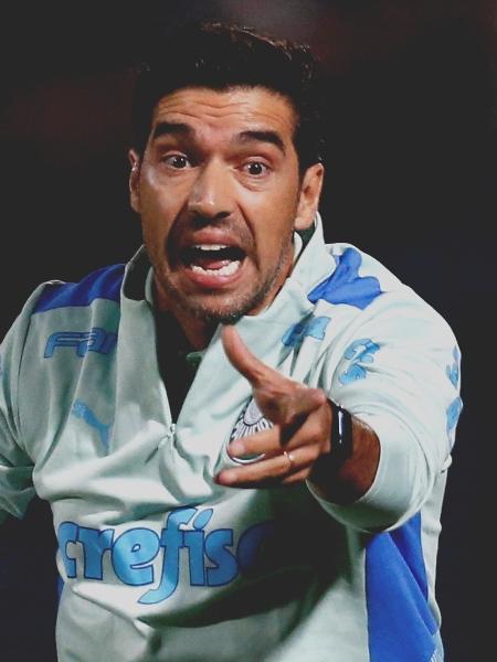 Abel Ferreira, técnico do Palmeiras, durante partida contra o Cerro Porteño na Libertadores - Cesar Olmedo/Reuters