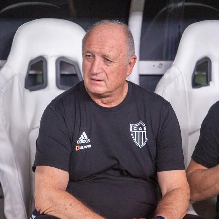 Felipão, técnico do Atlético-MG, em jogo contra o Fortaleza pelo Brasileirão -  Lucas Emanuel/AGIF -  Lucas Emanuel/AGIF