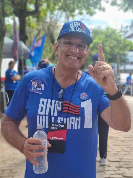 Luiz Eduardo Baptista, o Bap, na eleição do Flamengo