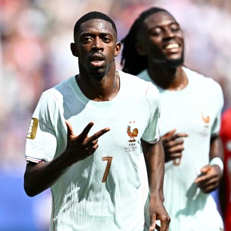 Dembélé comemora hat-trick marcado pela França contra a Noruega