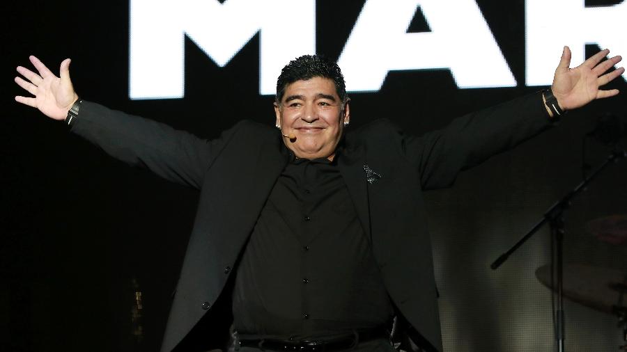 Maradona é homenageado em Nápoles - AFP PHOTO / CARLO HERMANN