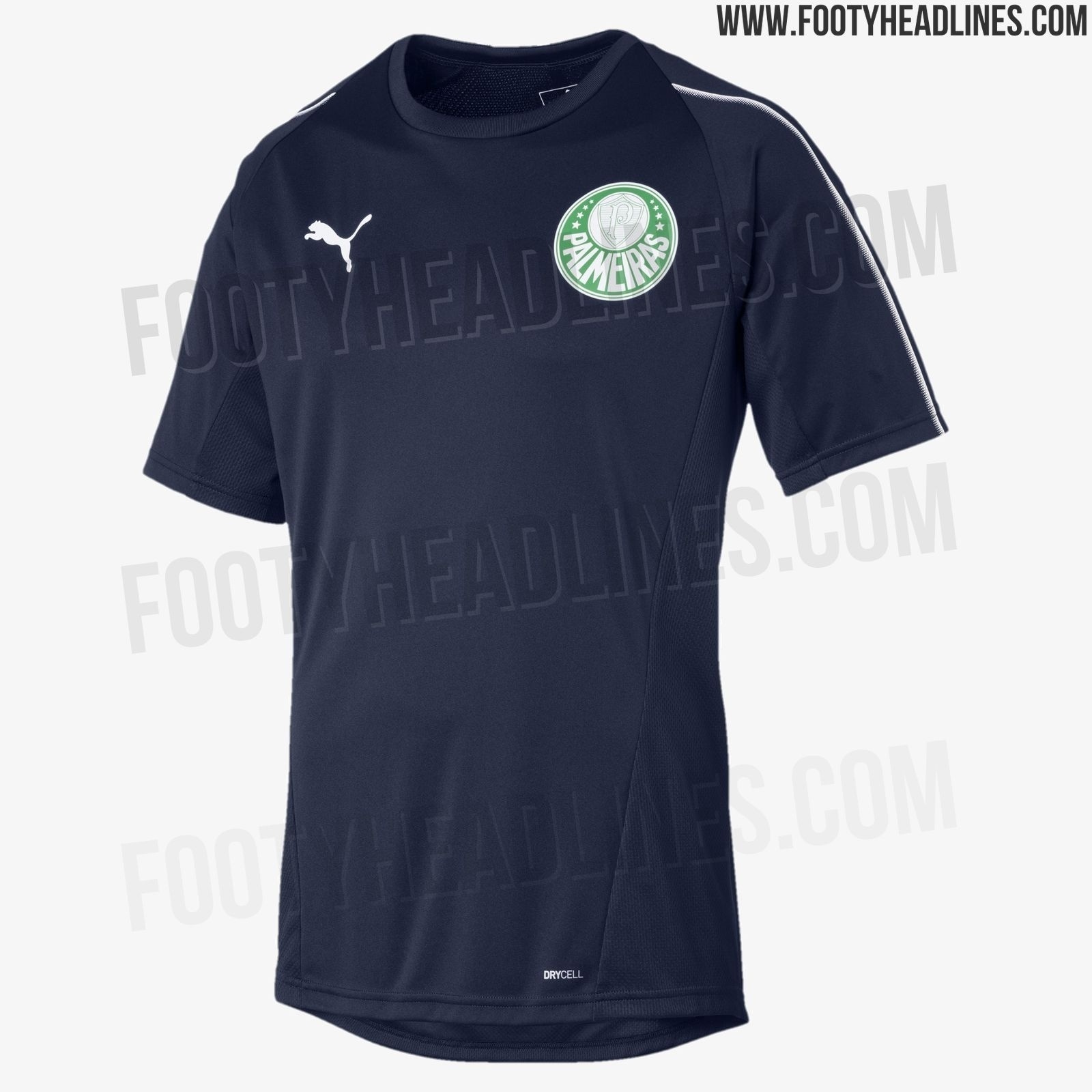 Camisa de treino do Palmeiras - Reprodução/Footy Headlines