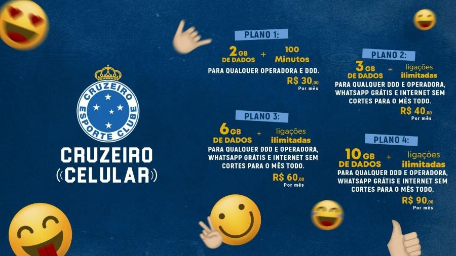 Cruzeiro é o primeiro clube do país a lançar operadora de telefonia móvel - Cruzeiro/Divulgação