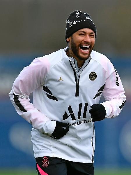 Neymar durante treinamento do PSG, em janeiro de 2021 - Aurelien Meunier - PSG/PSG via Getty Image