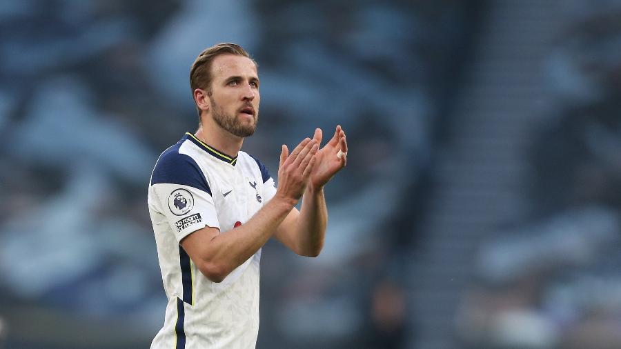 Harry Kane vai seguir no Tottenham após ser cotado como reforço do Manchester City - Rob Newell - CameraSport via Getty Images