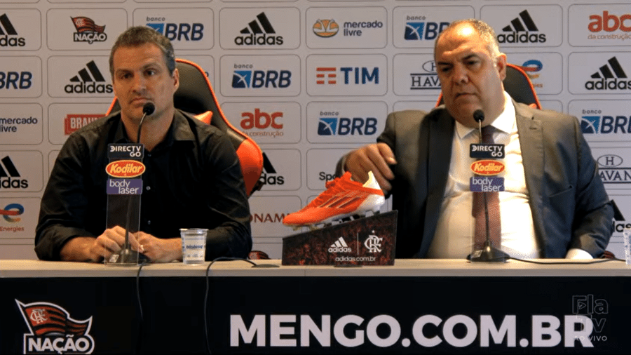 Bruno Spindel e Marcos Braz, dirigentes do Flamengo - Reprodução/YouTube